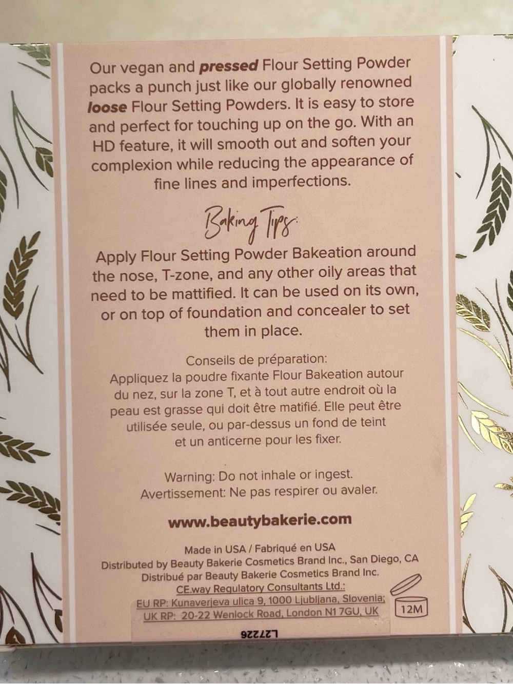 Beauty Bakerie ~ ‘ALMOND’ (Chestnut) Pressed Setting Powder ~ Full Size 10 g - Picture 12 of 16